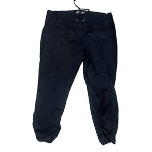 Torrid Black Pull On Utility Pants Cinch Hem Drawstring Inseam 25